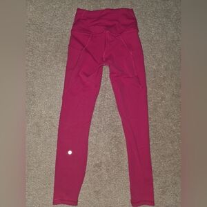 Lululemon Wunder Train High-Rise Tight with Pockets 25" Passionate 4